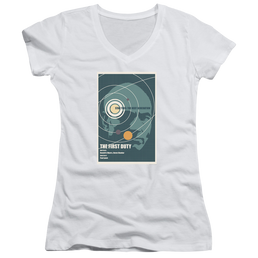 Star Trek The Next Generation Tng Season 5 Episode 19 - Juniors V-Neck T-Shirt Juniors V-Neck T-Shirt Star Trek   