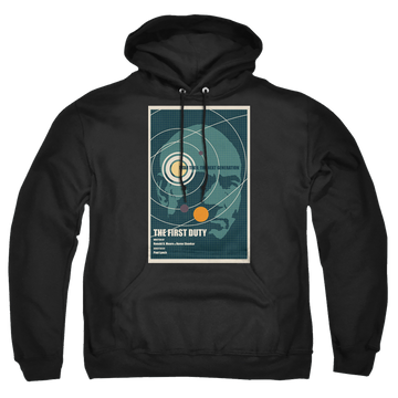 Black pullover hoodie with Star Trek The Next Generation Tng Season 5 Episode 19 graphic