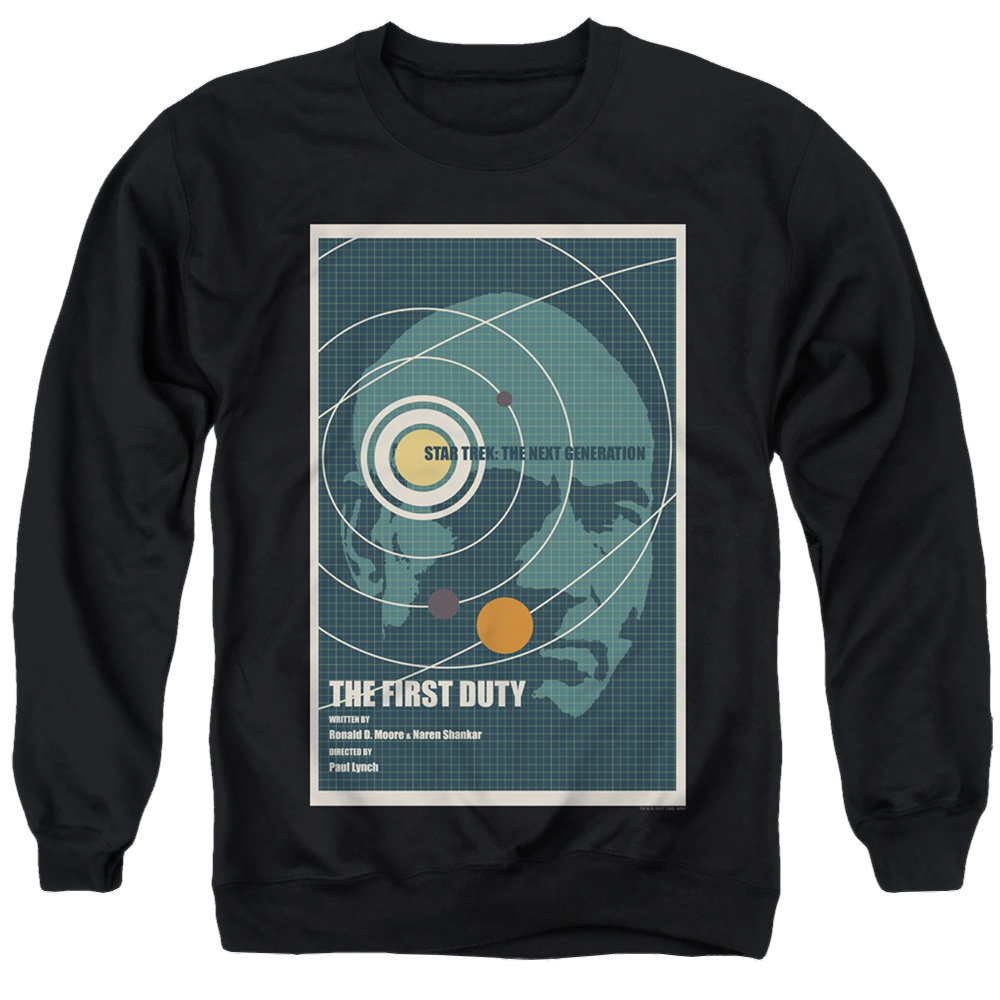 Star Trek The Next Generation Tng S5 Ep19 - Men's Crewneck Sweatshirt Men's Crewneck Sweatshirt Star Trek   
