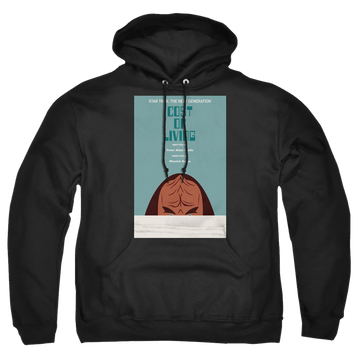 Black pullover hoodie with Star Trek The Next Generation Tng Season 5 Episode 20 graphic