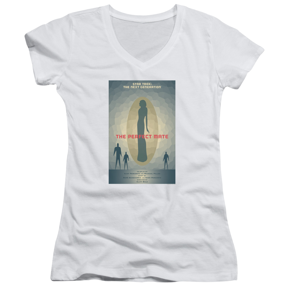 Star Trek The Next Generation Tng Season 5 Episode 21 - Juniors V-Neck T-Shirt Juniors V-Neck T-Shirt Star Trek   
