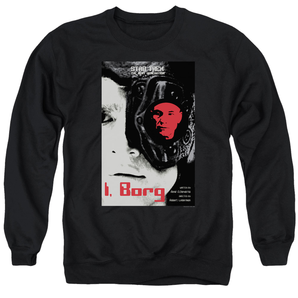Star Trek The Next Generation Tng S5 Ep23 - Men's Crewneck Sweatshirt Men's Crewneck Sweatshirt Star Trek   