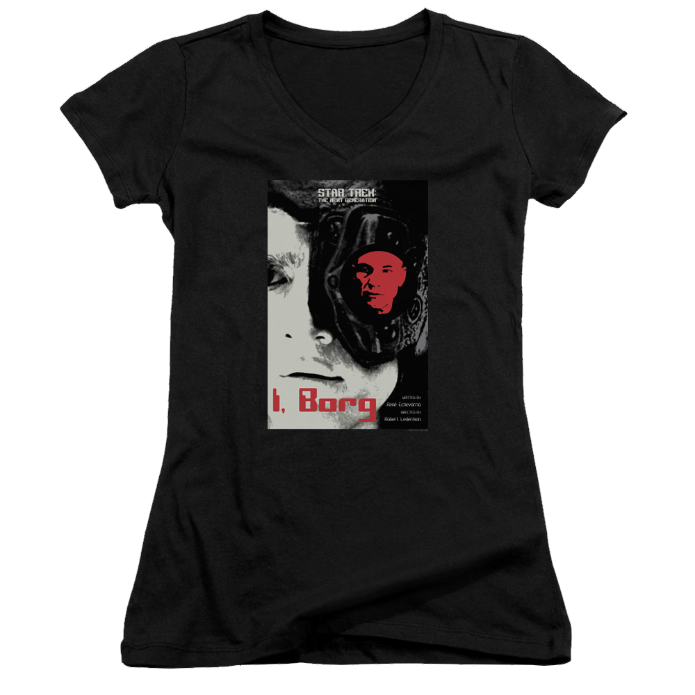 Star Trek The Next Generation Tng Season 5 Episode 23 - Juniors V-Neck T-Shirt Juniors V-Neck T-Shirt Star Trek   