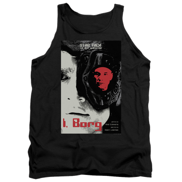 Black men's tank with Star Trek The Next Generation Tng Season 5 Episode 23 graphic