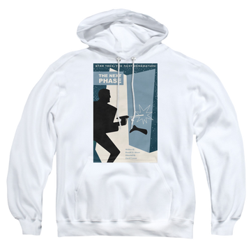 White pullover hoodie with Star Trek The Next Generation Tng Season 5 Episode 24 graphic