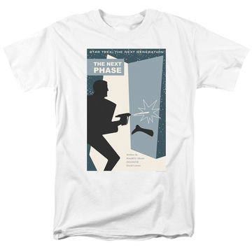 White men's regular fit t-shirt with Star Trek The Next Generation Season 5 Episode 24 graphic