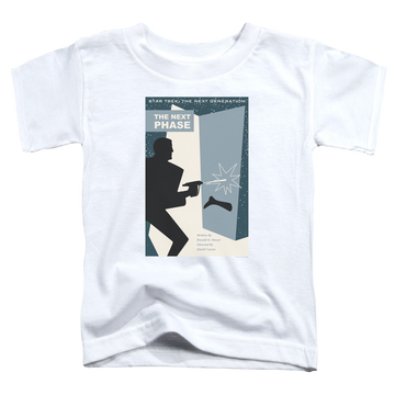 White toddler t-shirt with Star Trek The Next Generation Tng Season 5 Episode 24 graphic