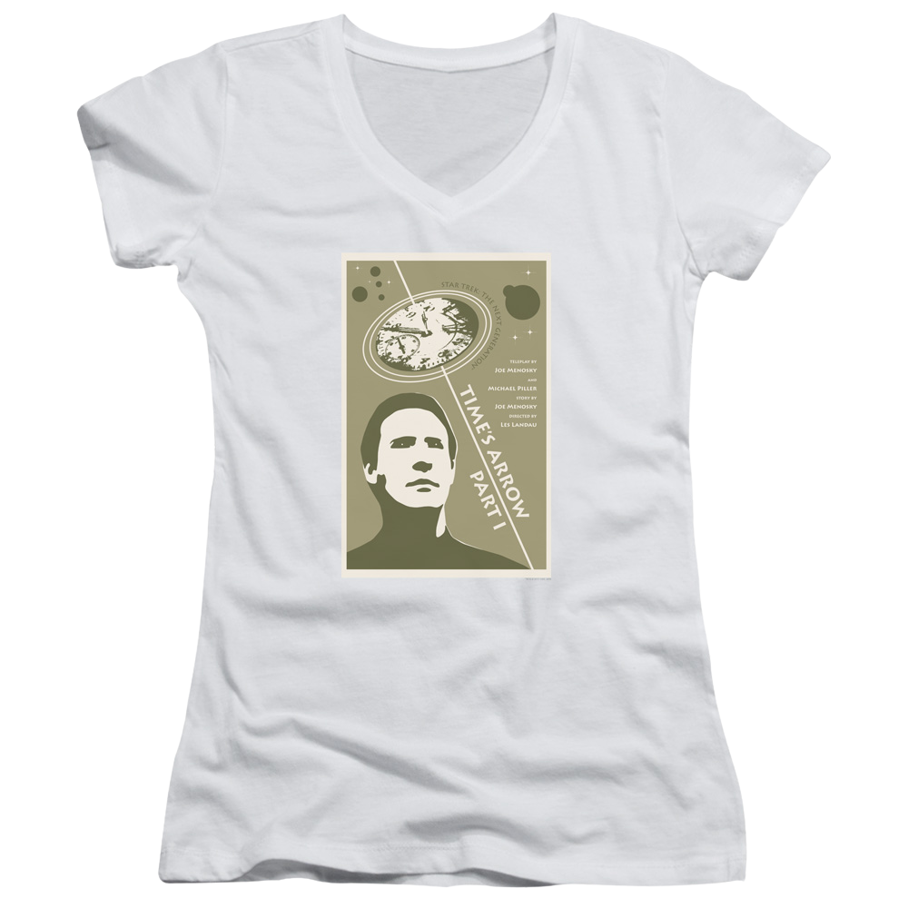 Star Trek The Next Generation Tng Season 5 Episode 26 - Juniors V-Neck T-Shirt Juniors V-Neck T-Shirt Star Trek   