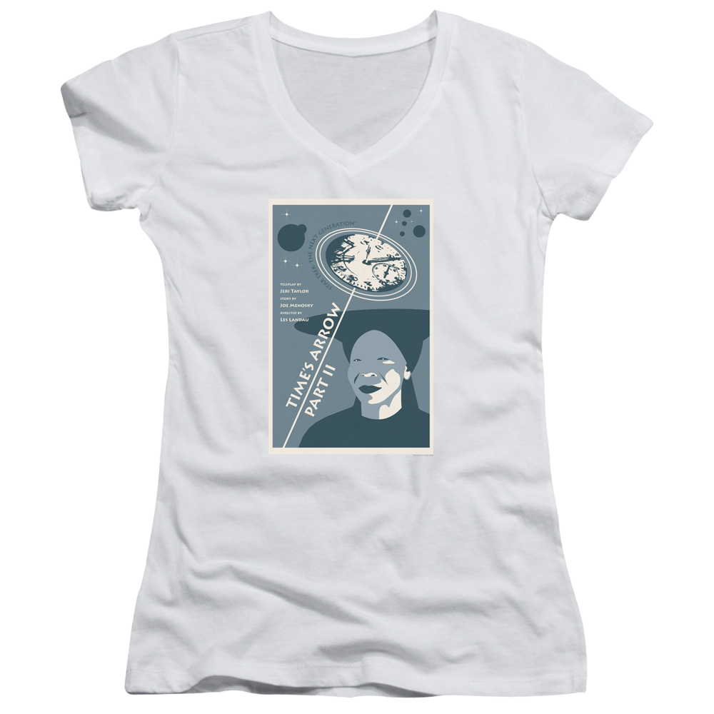 Star Trek The Next Generation Tng Season 6 Episode 1 - Juniors V-Neck T-Shirt Juniors V-Neck T-Shirt Star Trek   