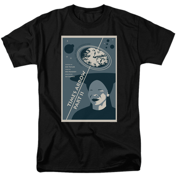 Black men's regular fit t-shirt with Star Trek The Next Generation Tng Season 6 Episode 1 graphic
