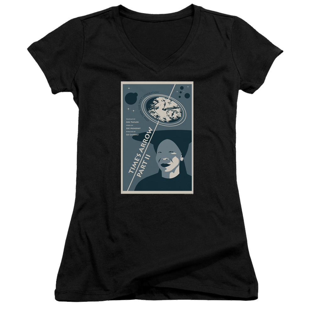 Star Trek The Next Generation Tng Season 6 Episode 1 - Juniors V-Neck T-Shirt Juniors V-Neck T-Shirt Star Trek   