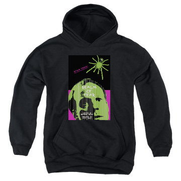 Black youth hoodie for ages 8 to 12 with Star Trek The Next Generation Tng Season 6 Episode 2 graphic