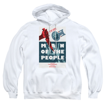 White pullover hoodie with Star Trek The Next Generation Tng Season 6 Episode 3 graphic