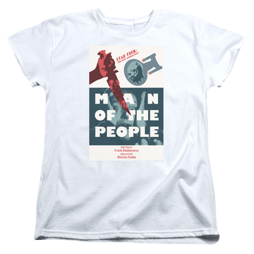 White women's t-shirt with Star Trek The Next Generation Tng Season 6 Episode 3 graphic