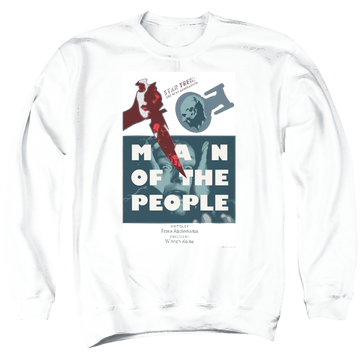 Black men's crewneck sweatshirt with Star Trek Tng Season 6 Episode 3 graphic
