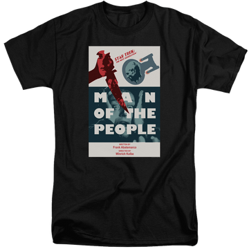 Black men's tall fit t-shirt with Star Trek The Next Generation Tng Season 6 Episode 3 graphic
