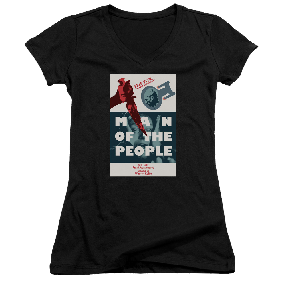 Star Trek The Next Generation Tng Season 6 Episode 3 - Juniors V-Neck T-Shirt Juniors V-Neck T-Shirt Star Trek   