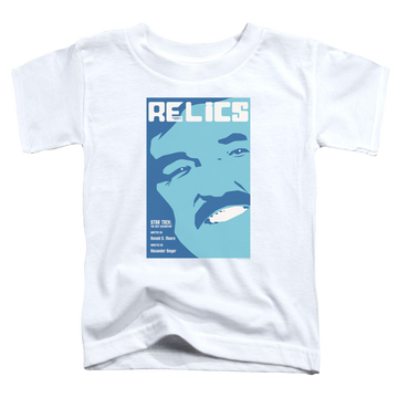 White toddler t-shirt with Star Trek Tng Season 6 Episode 4 graphic