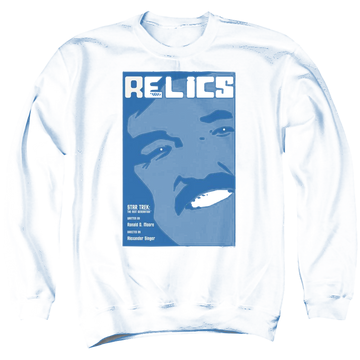 Black men's crewneck sweatshirt with Star Trek Tng Season 6 Episode 4 graphic