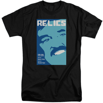 Black men's tall fit t-shirt with Star Trek The Next Generation Tng Season 6 Episode 4 graphic