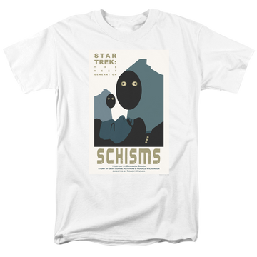 White men's regular fit t-shirt with Star Trek The Next Generation Tng Season 6 Episode 5 graphic