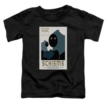 Black toddler t-shirt with Star Trek Tng Season 6 Episode 5 graphic