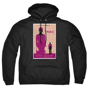 Black pullover hoodie with Star Trek The Next Generation Tng Season 6 Episode 6 graphic