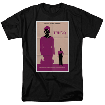 Black men's regular fit t-shirt with Star Trek The Next Generation Tng Season 6 Episode 6 graphic
