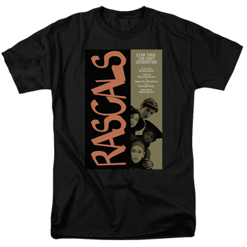 Black men's regular fit t-shirt with Star Trek The Next Generation Tng Season 6 Episode 7 graphic