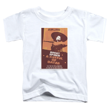 White toddler t-shirt with Star Trek The Next Generation Tng Season 6 Episode 8 graphic