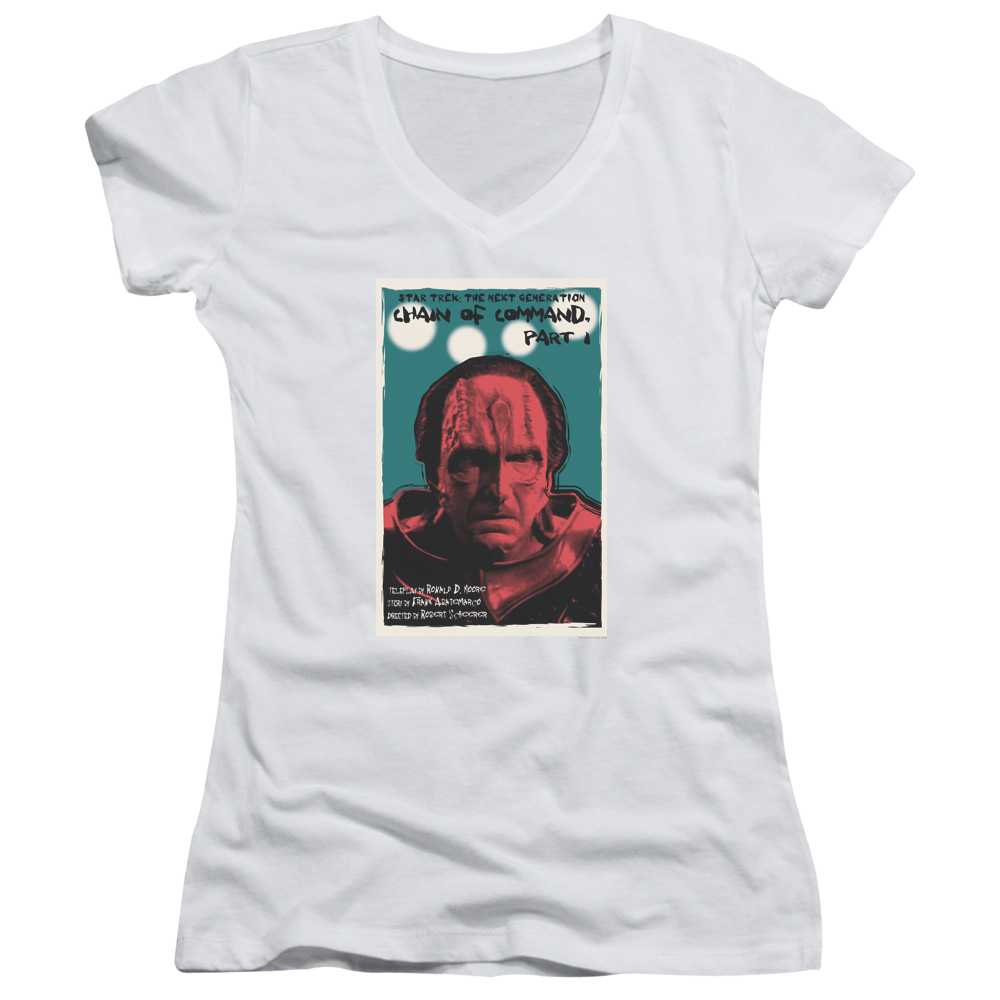 Star Trek The Next Generation Tng Season 6 Episode 10 - Juniors V-Neck T-Shirt Juniors V-Neck T-Shirt Star Trek   