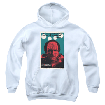 White youth hoodie for ages 8 to 12 with Star Trek The Next Generation Tng Season 6 Episode 10 graphic