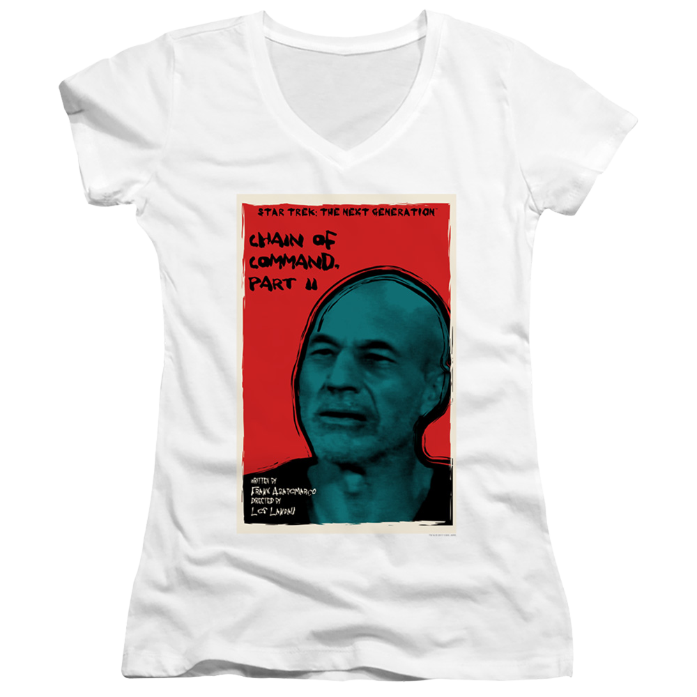 Star Trek The Next Generation Tng Season 6 Episode 11 - Juniors V-Neck T-Shirt Juniors V-Neck T-Shirt Star Trek   