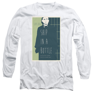 White men's long sleeve t-shirt with Star Trek The Next Generation Tng S6 Ep12 graphic