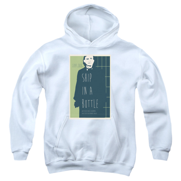 White youth hoodie for ages 8 to 12 with Star Trek The Next Generation Tng Season 6 Episode 12 graphic