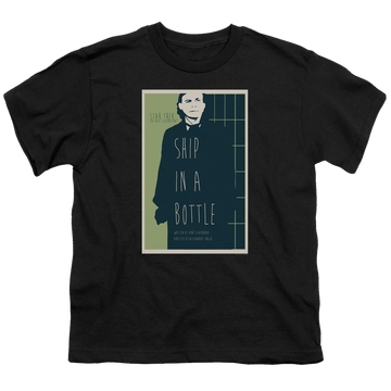 Black youth t-shirt for ages 8 to 12 with Star Trek The Next Generation Tng Season 6 Episode 12 graphic