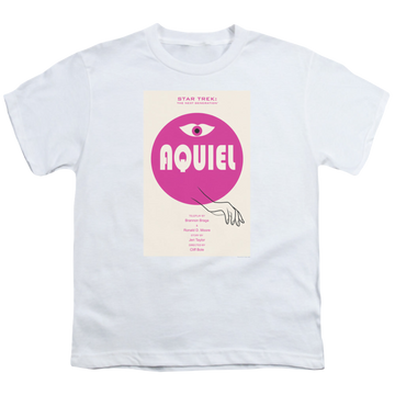 White youth t-shirt for ages 8 to 12 with Star Trek The Next Generation Tng Season 6 Episode 13 graphic