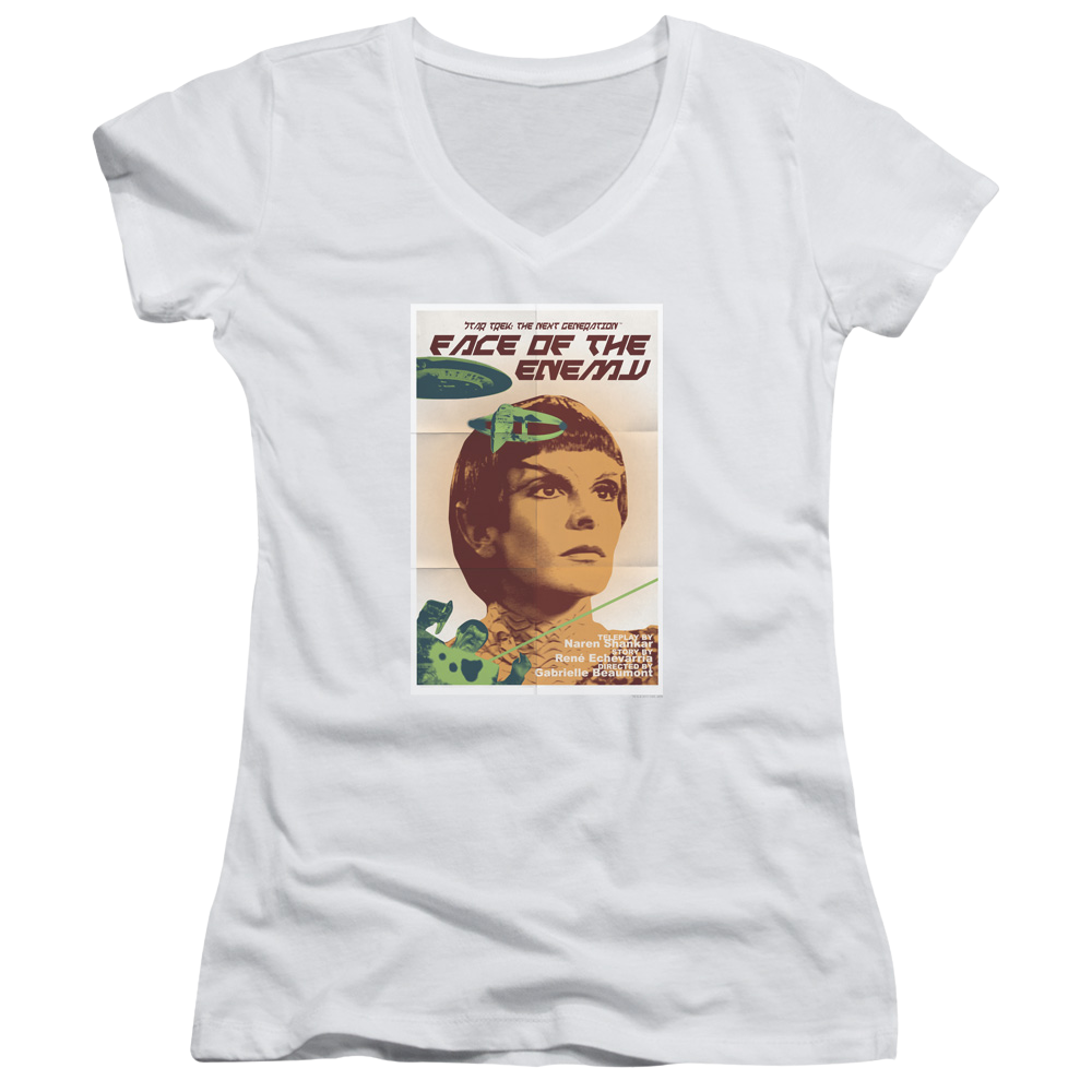 Star Trek The Next Generation Tng Season 6 Episode 14 - Juniors V-Neck T-Shirt Juniors V-Neck T-Shirt Star Trek   