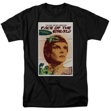 Black men's regular fit t-shirt with Star Trek The Next Generation S6 E14 graphic