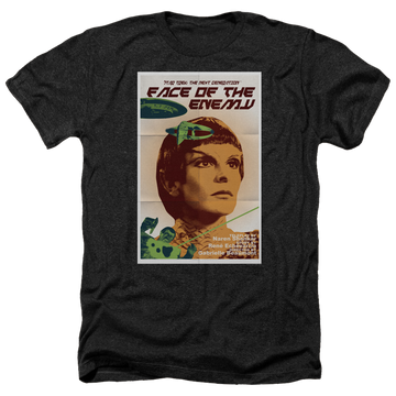 Black men's heather t-shirt with Star Trek The Next Generation Tng Season 6 Episode 14 graphic