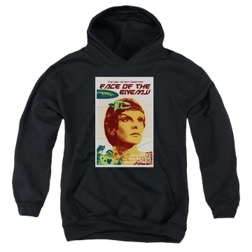 Black youth hoodie for ages 8 to 12 with Star Trek The Next Generation Tng Season 6 Episode 14 graphic