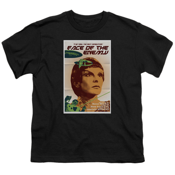 Black youth t-shirt for ages 8 to 12 with Star Trek The Next Generation Tng Season 6 Episode 14 graphic
