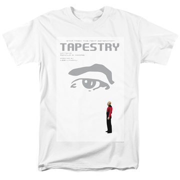 White men's regular fit t-shirt with Star Trek The Next Generation Tng Season 6 Episode 15 graphic