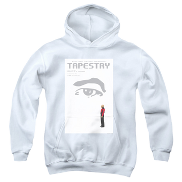 White youth hoodie for ages 8 to 12 with Star Trek The Next Generation Tng Season 6 Episode 15 graphic