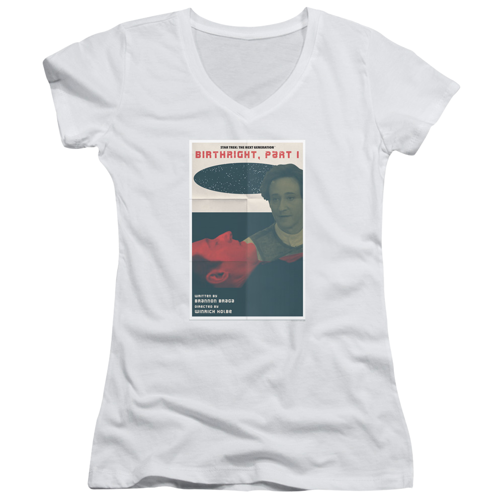 Star Trek The Next Generation Tng Season 6 Episode 16 - Juniors V-Neck T-Shirt Juniors V-Neck T-Shirt Star Trek   