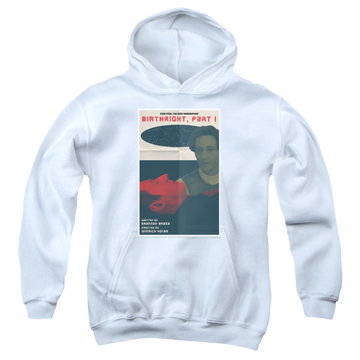 White youth hoodie for ages 8 to 12 with Star Trek The Next Generation Tng Season 6 Episode 16 graphic
