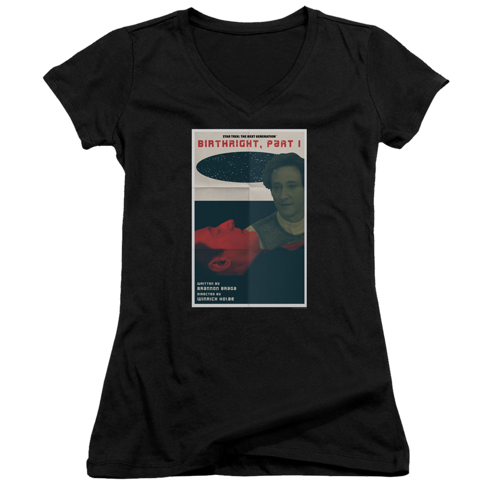 Star Trek The Next Generation Tng Season 6 Episode 16 - Juniors V-Neck T-Shirt Juniors V-Neck T-Shirt Star Trek   