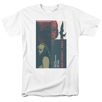 White men's regular fit t-shirt with Star Trek The Next Generation Season 6 Episode 17 graphic