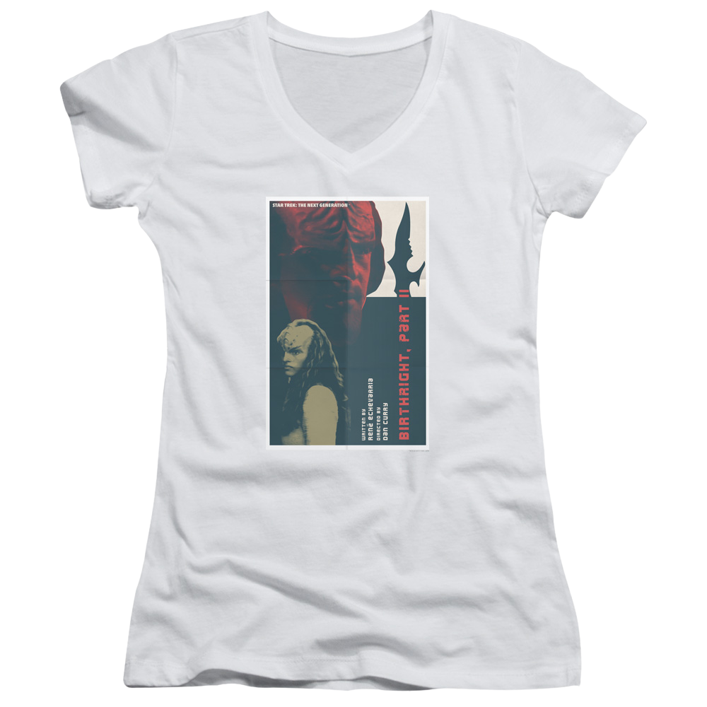 Star Trek The Next Generation Tng Season 6 Episode 17 - Juniors V-Neck T-Shirt Juniors V-Neck T-Shirt Star Trek   