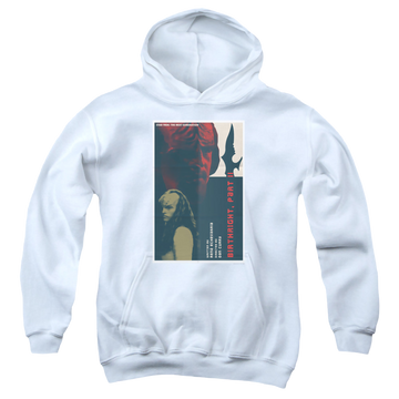 White youth hoodie for ages 8 to 12 with Star Trek The Next Generation Tng Season 6 Episode 17 graphic